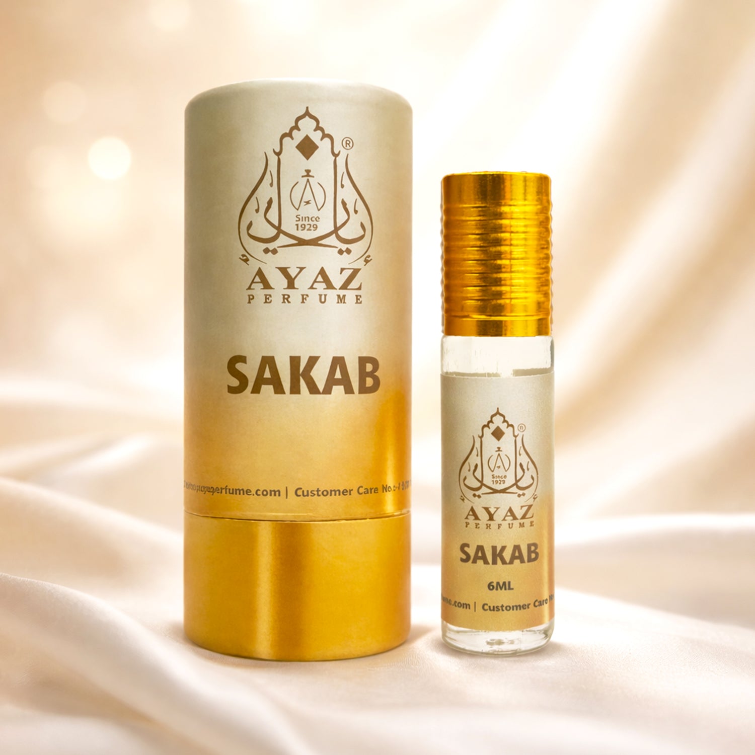 Ayaz Sakab Attar 6ML – Premium Oriental Woody Sweet Long Lasting Alcohol-Free Roll-On Perfume for Men & Women