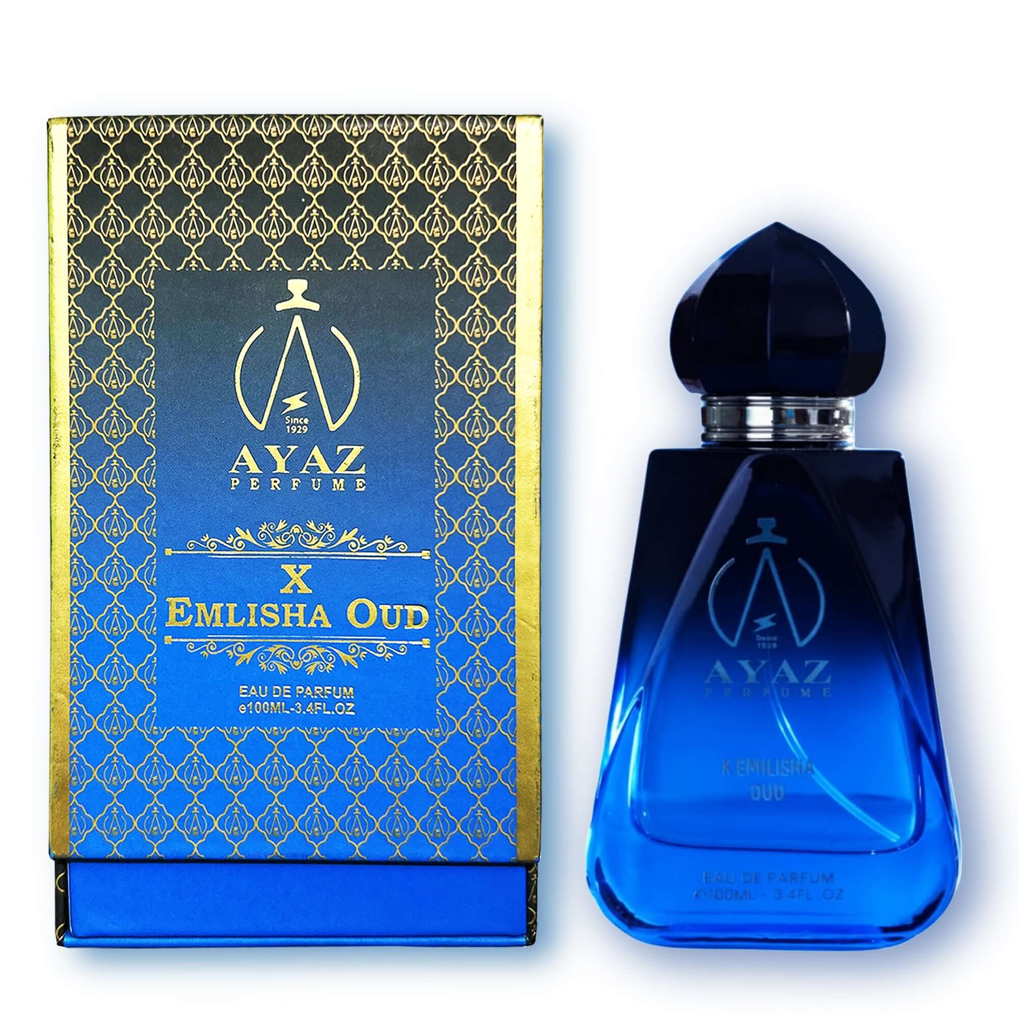 Ayaz X Emlisha Oud Eau De Parfum - Long Lasting Luxury Scent - 100ml