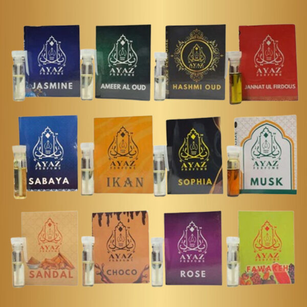 Ayaz Attar 12 Pcs 1ML Combo Pack